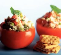 Krabsalade met tomaat
