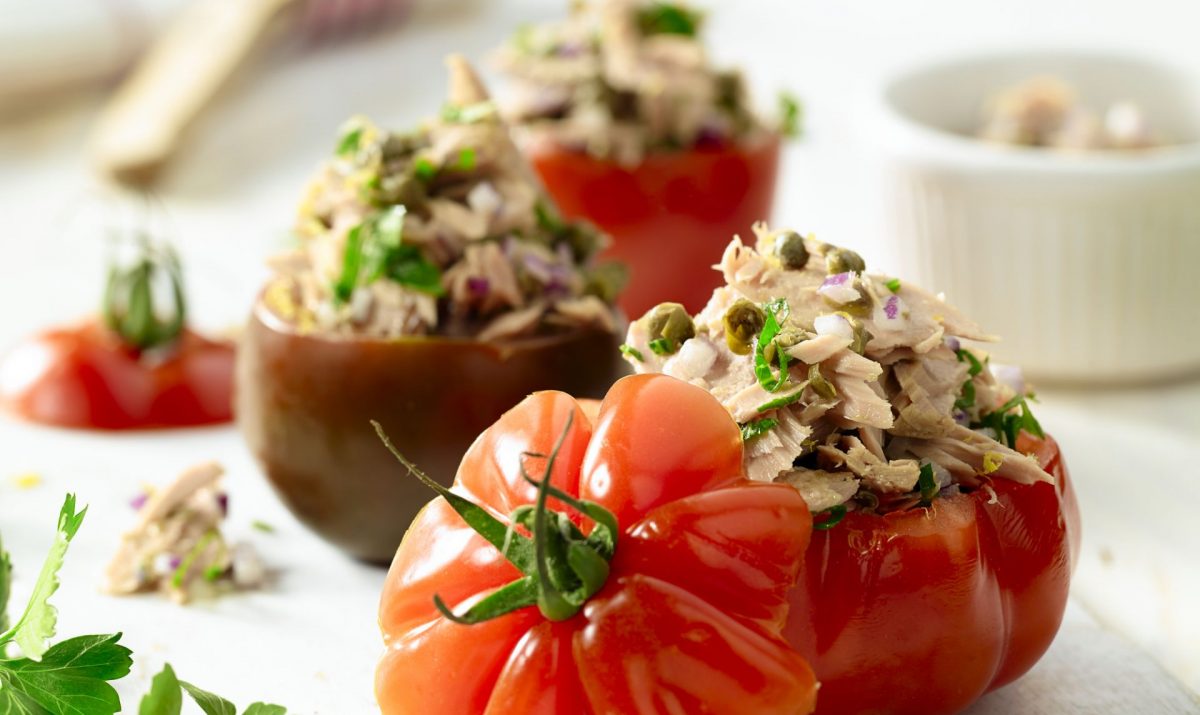 Tomaten tonijn gevuld